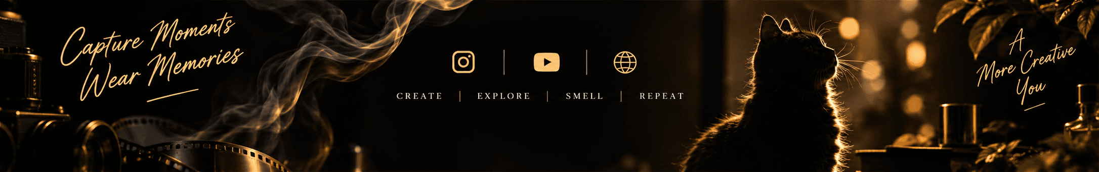 Capture moments, wear memories. Create, explore, smell, repeat — a more creative you.